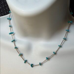 Vintage Silver and Turquoise Necklace